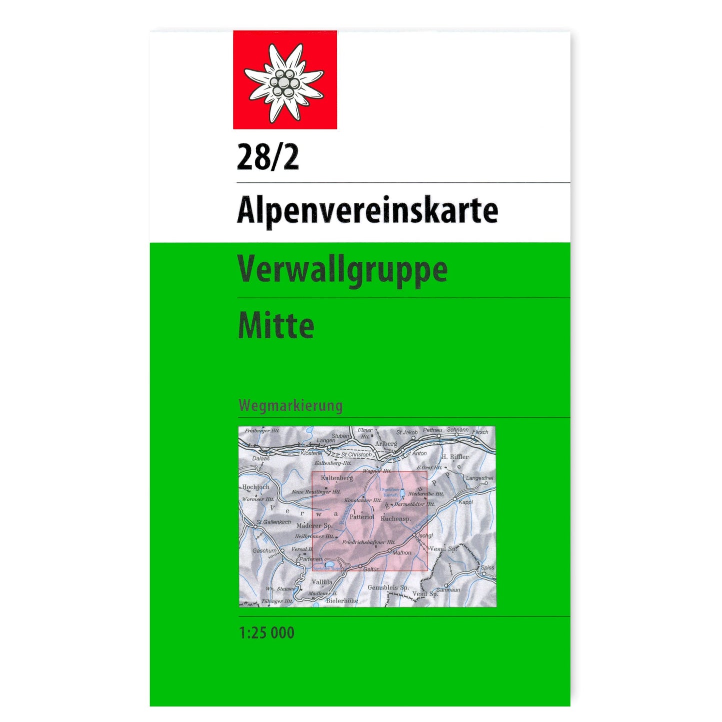 28/2 Footpath Map - Verwall Group, Middle