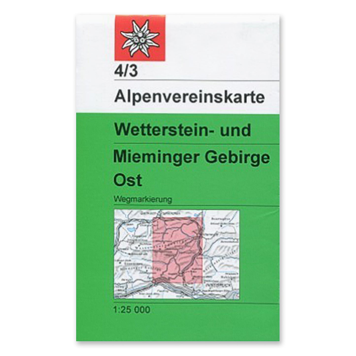 4/3 Footpath Map - Wetterstein-Mieminger Mountains, East