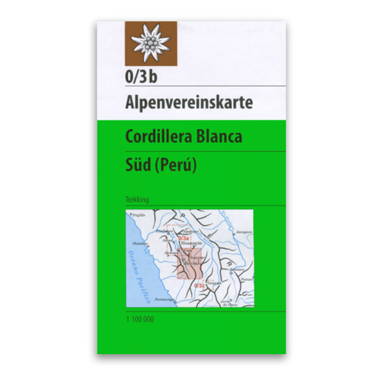 0/3b Expedition Map - Cordillera Blanca, South (Peru)