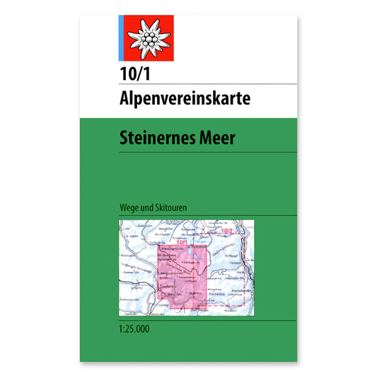 10/1 Footpath & Ski Map - Steinernes Meer - 2023