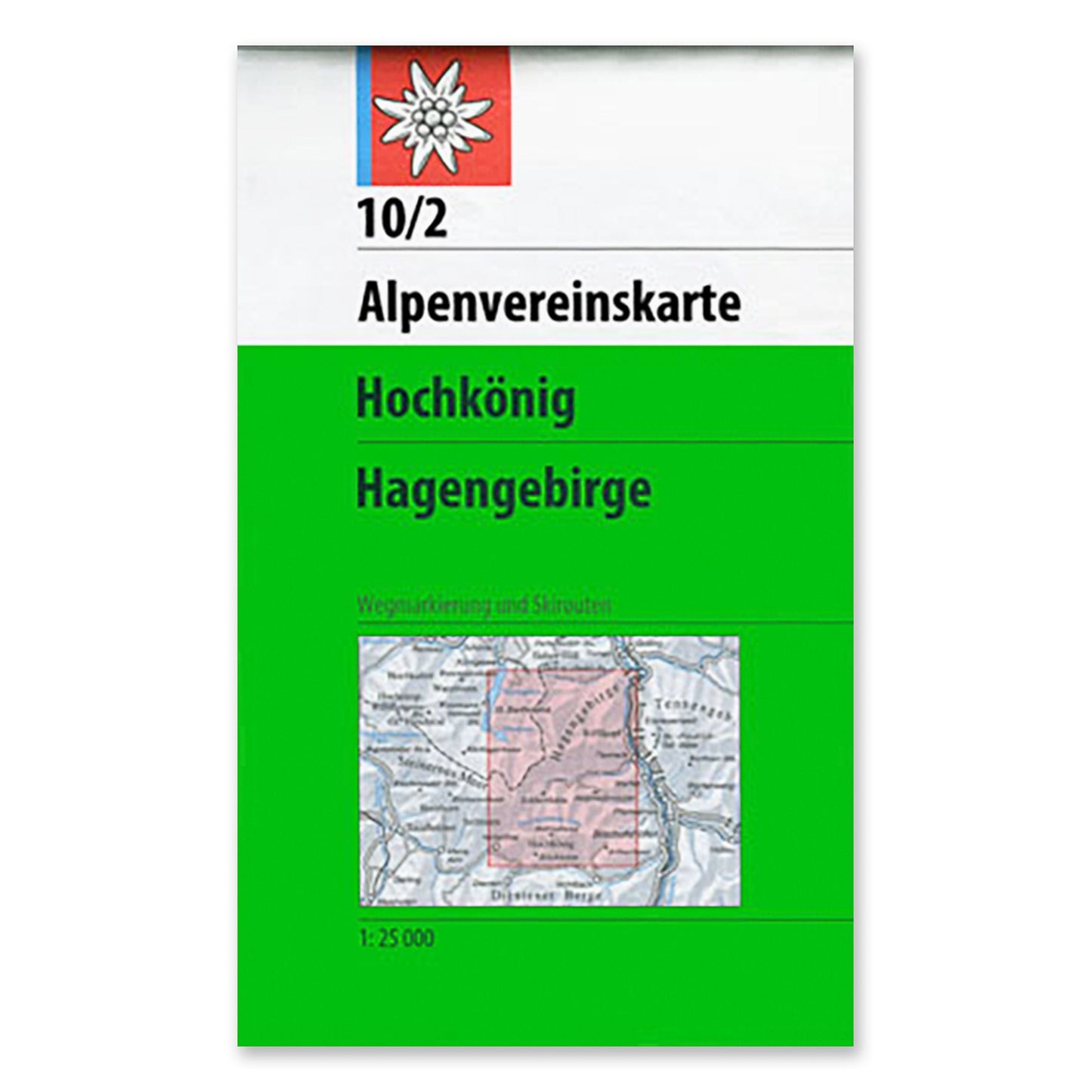 10/2 Footpath & Ski Map - Hochkönig, Hagengebirge - 2015