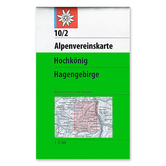 10/2 Footpath & Ski Map - Hochkönig, Hagengebirge - 2015