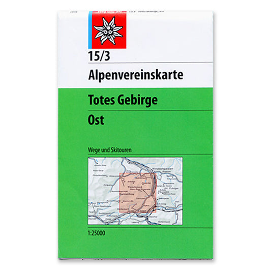 15/3 Footpath & Ski Map - Totes Gebirge, East - 2016