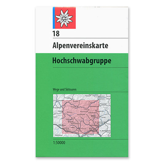 18 Footpath & Ski Map - Hochschwabgruppe - 2017