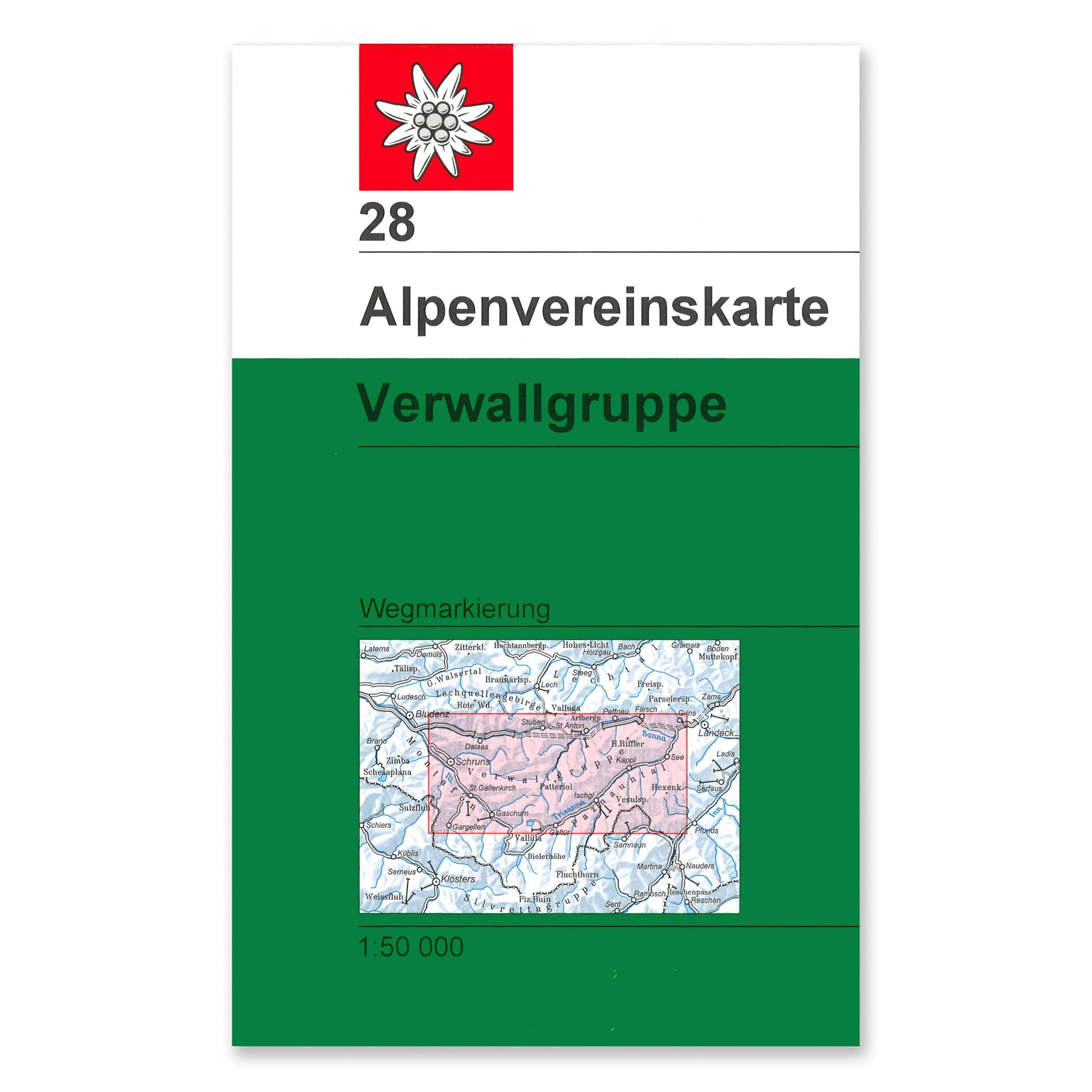 Map 28 - Alpenvereinskarte - Verwallgruppe