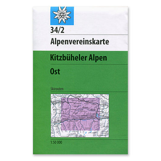 34/2 Ski Map - Kitzbühel Alps, East - 2015