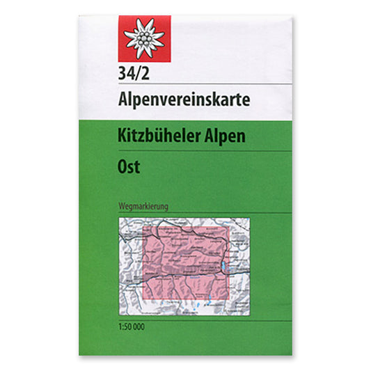 34/2 Footpath Map - Kitzbühel Alps, East - 2015