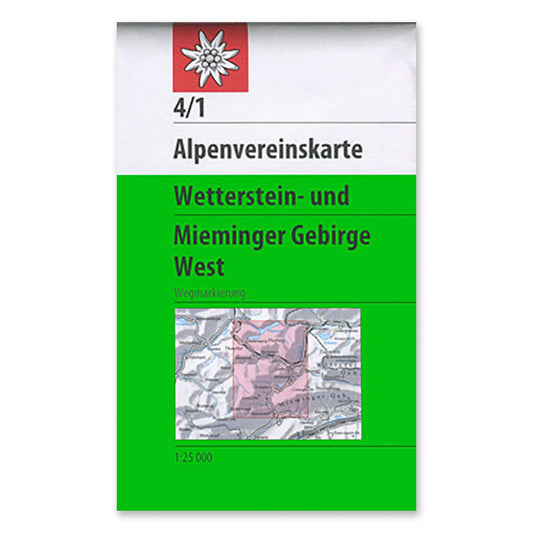 4/1 Footpath Map - Wetterstein-Mieminger Mountains, West - 2016