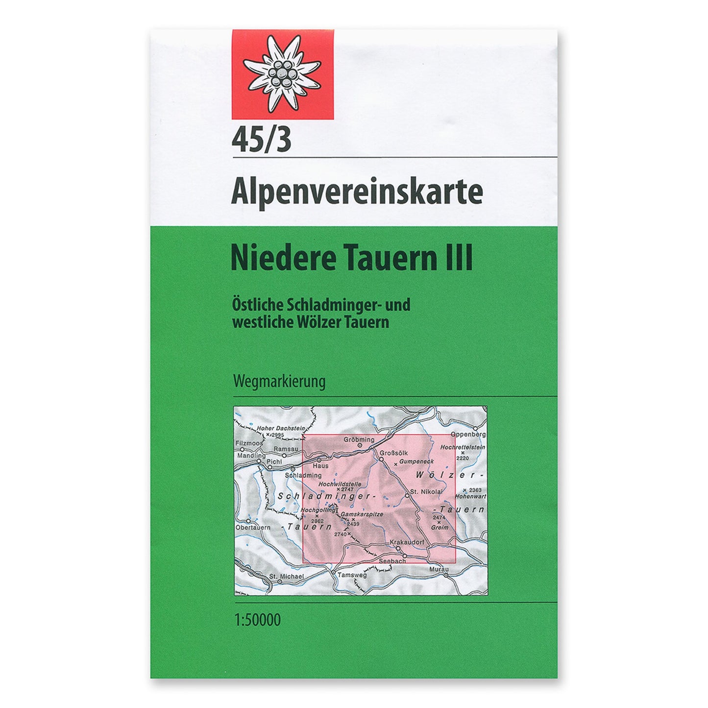 45/3 Footpath Map - Lower Tauern III - 2015