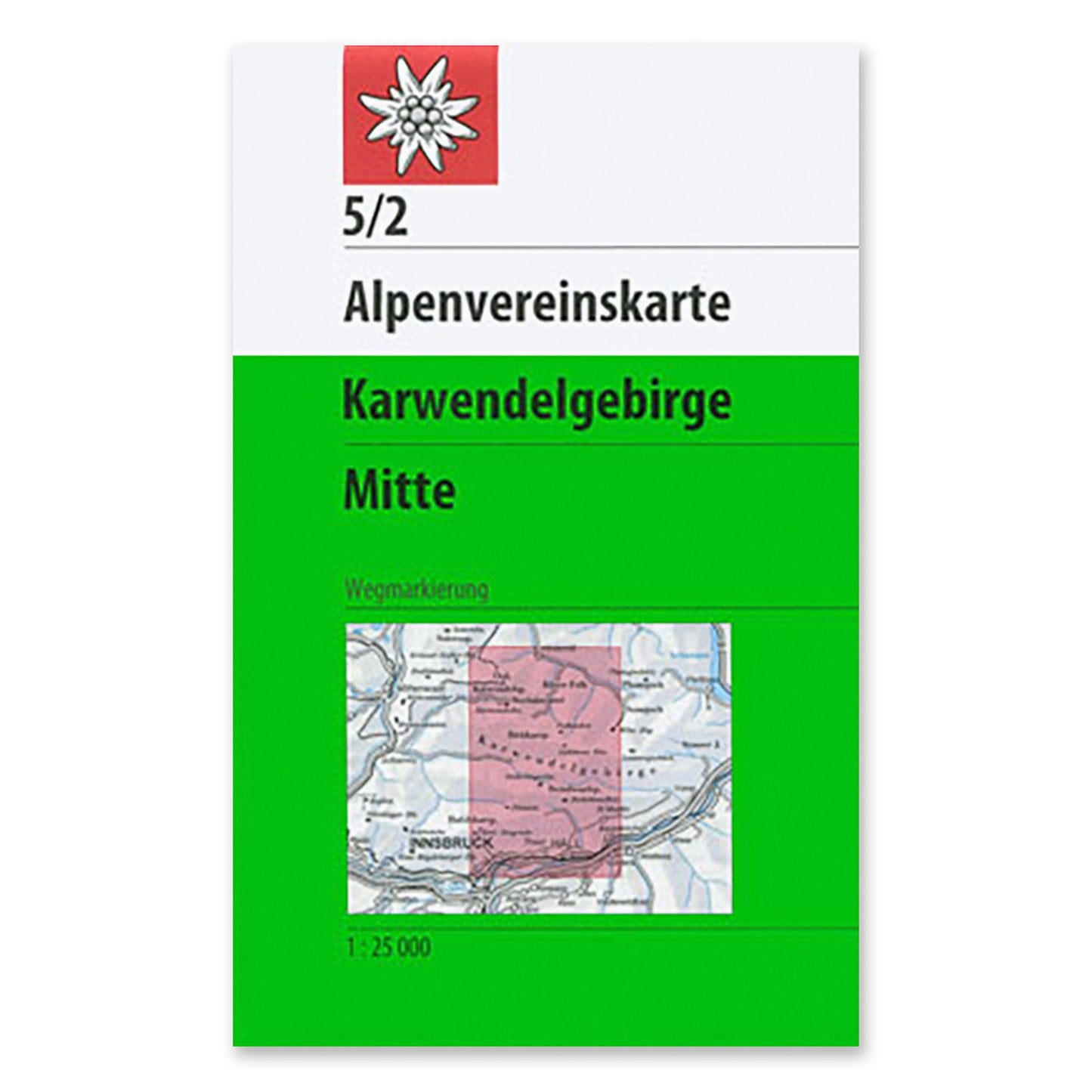 5/2 Footpath Map - Karwendel Mountains, Middle - 2015