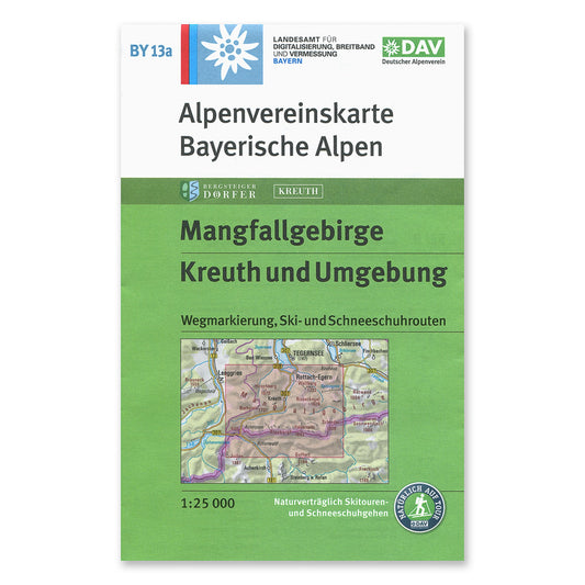 BY13a DAV Kombi Map - Mangfall Mountains, Kreuth and Surroundings